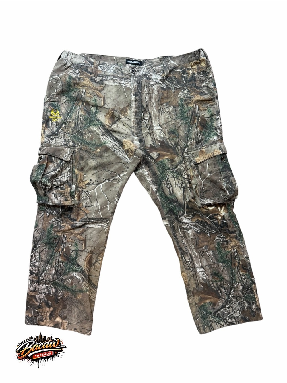 Realtree Camo Cargo Pants - Men's XXL Outdoor Hunting Trousers